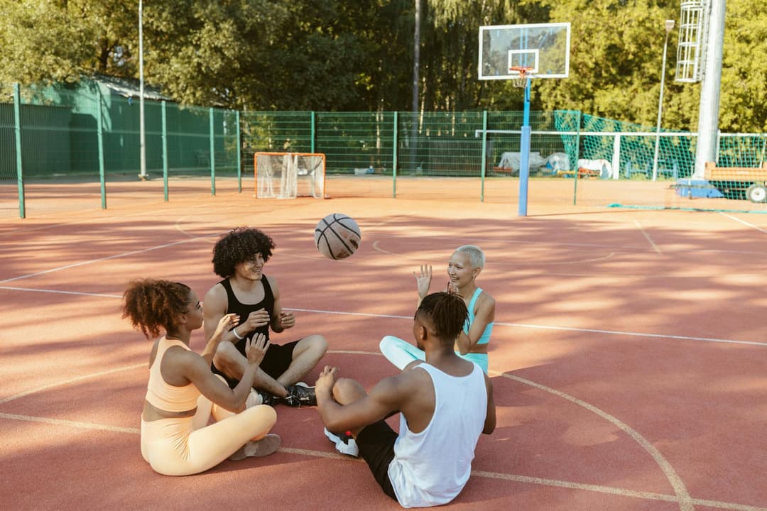 Players enjoying a pickup game